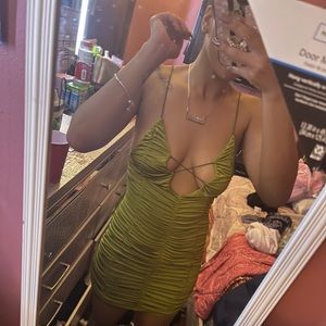 Dress for sale. Only tried on to model dress.